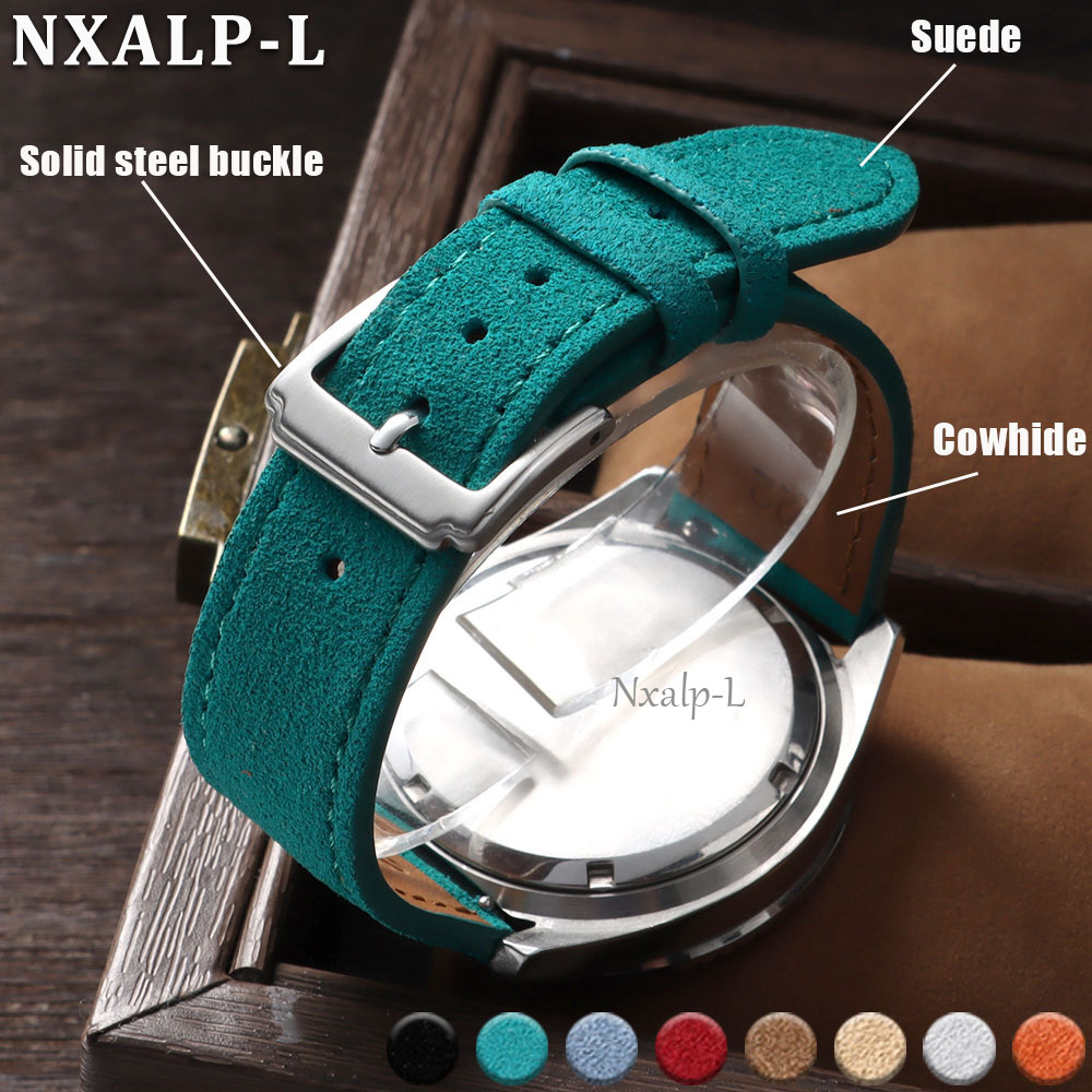 Suede Strap Watch - Tali Jam Tangan Kulit Sapi Suede