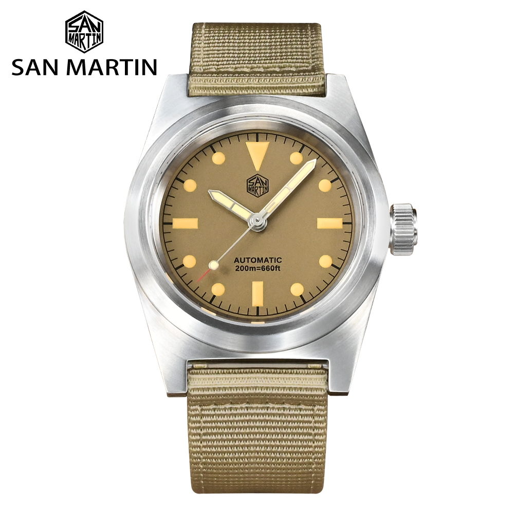 Tropic Strap Vintage - San Martin jam tangan Pilot 38mm