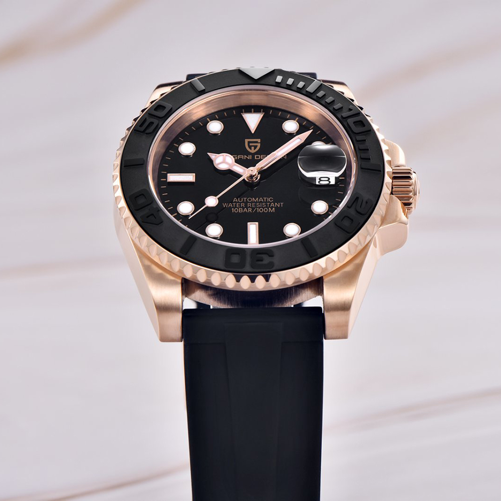 Jam Tangan Otomatis PAGANI DES - Rubber Strap Diver ulasan dan harga