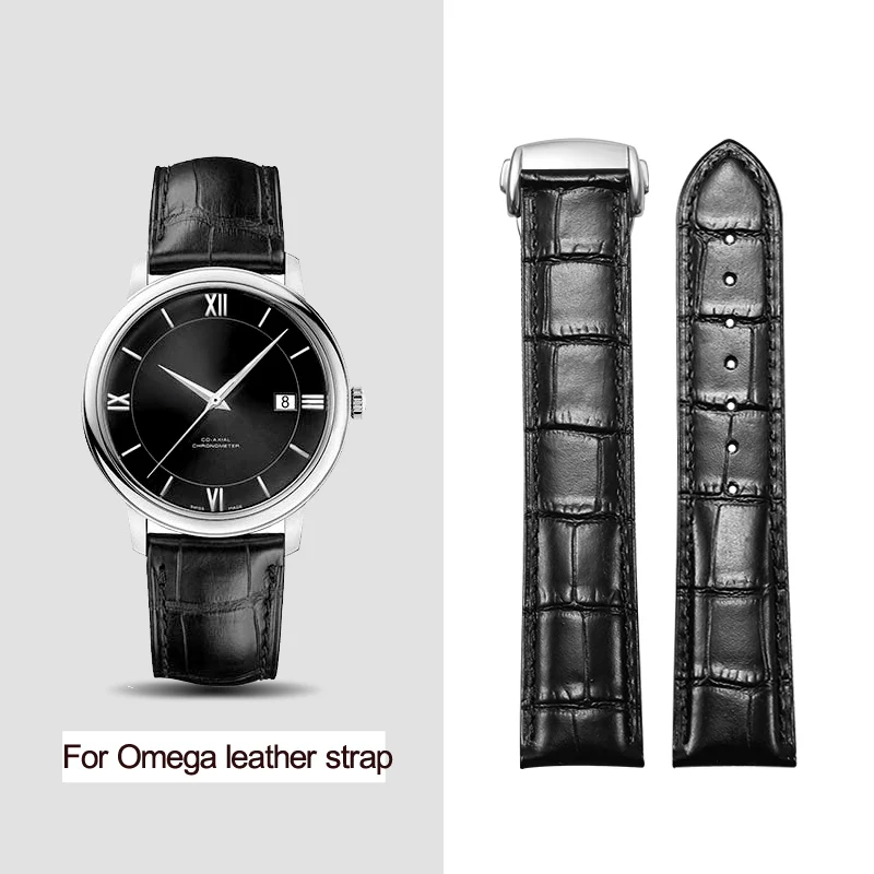 Tali jam tangan kulit asli, ge - Omega Watch Seamaster ulasan dan harga